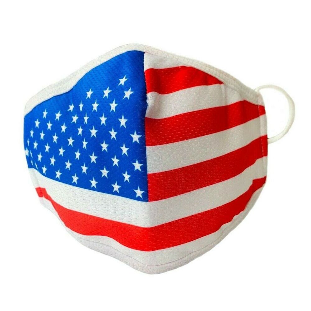 2 Pack United States Flag Face Mask 3 Sheets An…